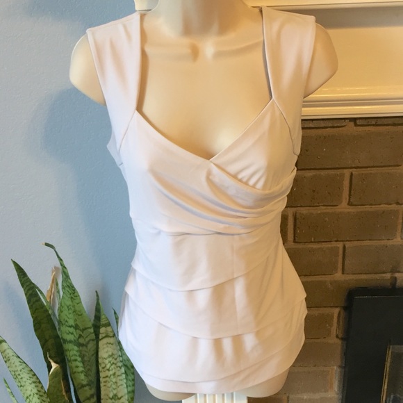 White House Black Market Tops - WHBM tiered top